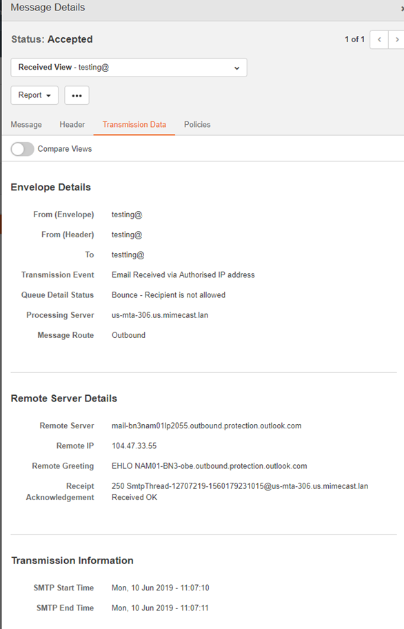 Mimecast Spoof Attempt Mimecast Spoof Attempt