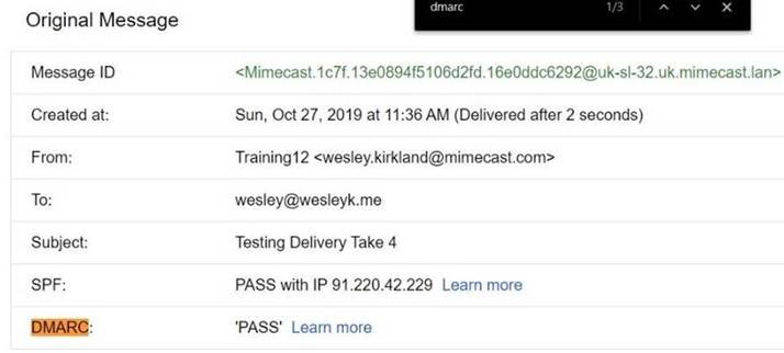 Spoofing Mimecast.comsuccess Spoofing Mimecast.com success